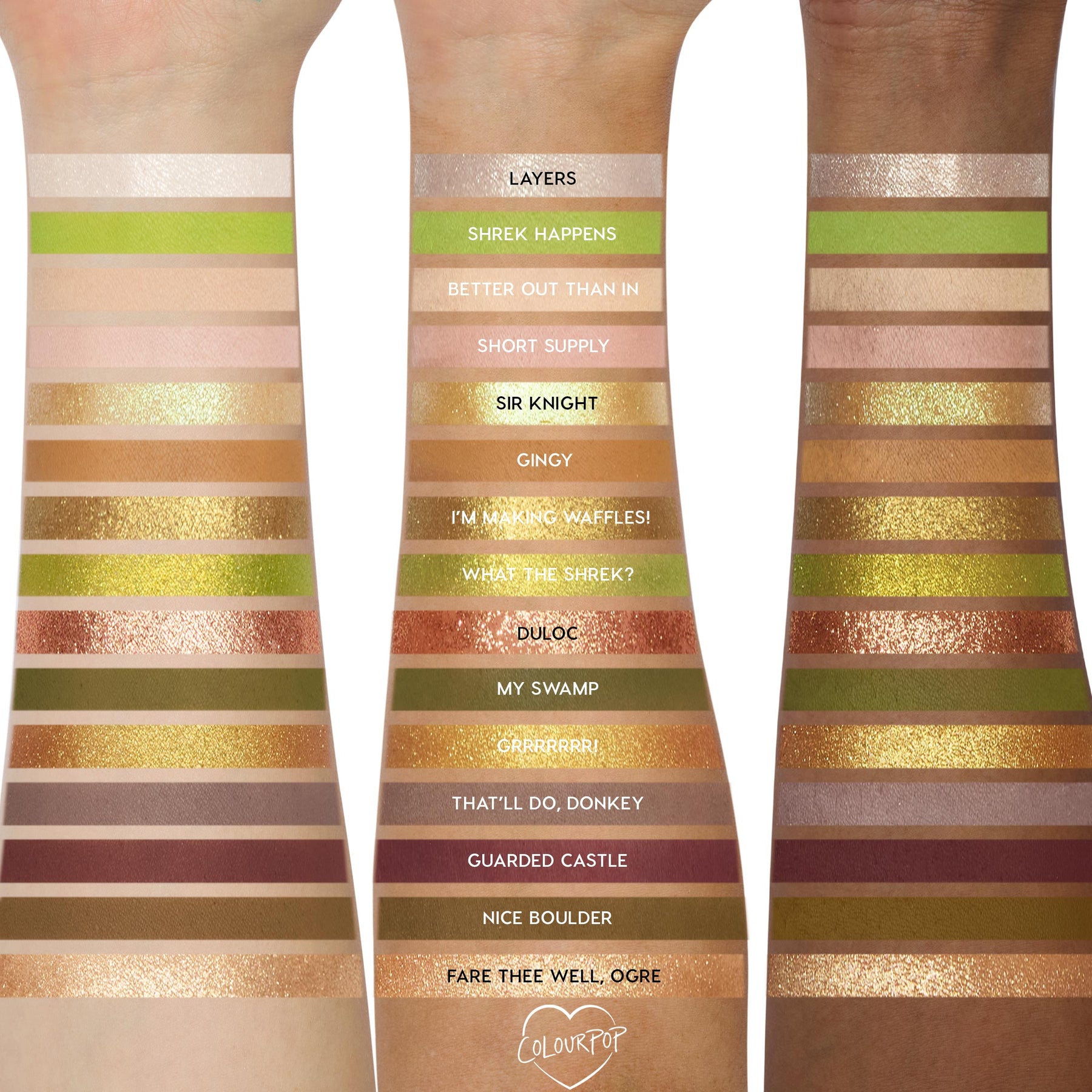ColourPop X DreamWorks Shrek - Classic Pick